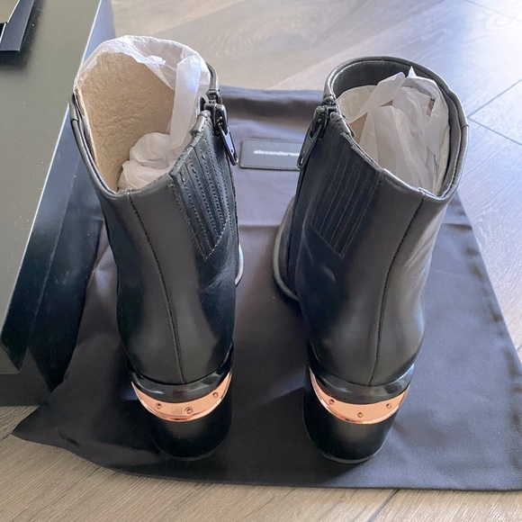 Alexander wang Anna Block-Heel Booties -Rose-Tone - Picture 5 of 8